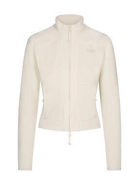 SKIMS Fleece Lounge Fitted Jacket – Ecru – Size Small – New